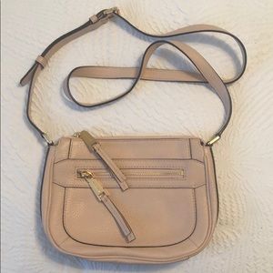 Michael Kors Pebbled Blush Leather Crossbody Bag
